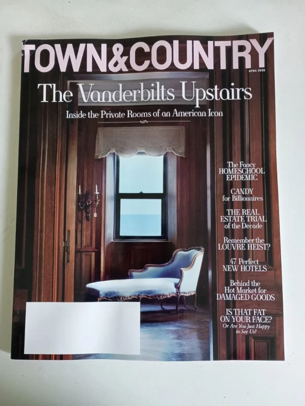 Town and Country magazine 6 pack November 2025 to Summer 2026